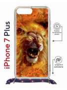 Чехол-накладка Apple iPhone 7 Plus (626142) Kruche PRINT Лев