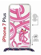 Чехол-накладка Apple iPhone 7 Plus (626142) Kruche PRINT Розовая Пантера