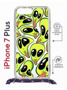 Чехол-накладка Apple iPhone 7 Plus (626142) Kruche PRINT Инопланетянин
