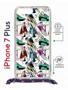 Чехол-накладка Apple iPhone 7 Plus (626142) Kruche PRINT Кроссы Nike Air Max
