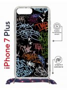 Чехол-накладка Apple iPhone 7 Plus (626142) Kruche PRINT Граффити