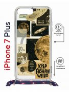 Чехол-накладка Apple iPhone 7 Plus (626142) Kruche PRINT Стикеры Космос