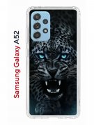 Чехол-накладка Samsung Galaxy A52 Kruche Print Дикий леопард