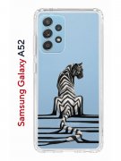 Чехол-накладка Samsung Galaxy A52 Kruche Print Tiger