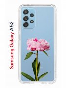 Чехол-накладка Samsung Galaxy A52 Kruche Print Пион