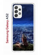 Чехол-накладка Samsung Galaxy A52 Kruche Print Ночные Огни