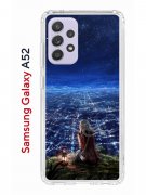 Чехол-накладка Samsung Galaxy A52 Kruche Print Ночные Огни