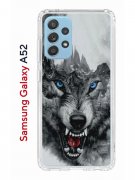 Чехол-накладка Samsung Galaxy A52 Kruche Print Волк