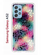 Чехол-накладка Samsung Galaxy A52 Kruche Print Цветные листья