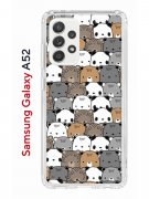 Чехол-накладка Samsung Galaxy A52 Kruche Print Медвежата