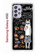 Чехол-накладка Samsung Galaxy A52 Kruche Print Кот Сочи