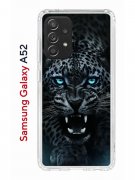 Чехол-накладка Samsung Galaxy A52 Kruche Print Дикий леопард