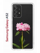 Чехол-накладка Samsung Galaxy A52 Kruche Print Пион