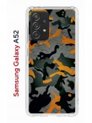 Чехол-накладка Samsung Galaxy A52 Kruche Print Камуфляж