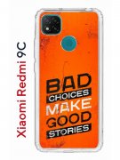 Чехол-накладка Xiaomi Redmi 9C Kruche Print Good stories