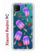 Чехол-накладка Xiaomi Redmi 9C Kruche Print Ice Cream