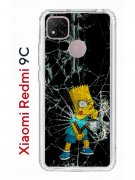 Чехол-накладка Xiaomi Redmi 9C Kruche Print Барт Симпсон