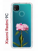 Чехол-накладка Xiaomi Redmi 9C Kruche Print Пион