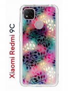 Чехол-накладка Xiaomi Redmi 9C Kruche Print Цветные листья