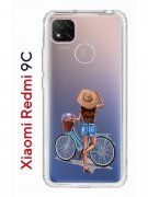 Чехол-накладка Xiaomi Redmi 9C Kruche Print Велосипедная прогулка