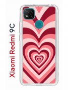 Чехол-накладка Xiaomi Redmi 9C Kruche Print Сердце