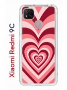 Чехол-накладка Xiaomi Redmi 9C Kruche Print Сердце