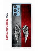Чехол-накладка Samsung Galaxy A32 (598888) Kruche PRINT Крылья