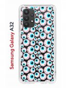 Чехол-накладка Samsung Galaxy A32 (598888) Kruche PRINT Глаза