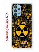 Чехол-накладка Samsung Galaxy A32 Kruche Print Danger Чехол-накладка Samsung Galaxy A32 Kruche Print Danger