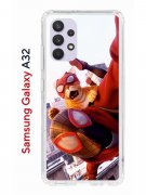Чехол-накладка Samsung Galaxy A32 Kruche Print Человек паук