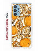 Чехол-накладка Samsung Galaxy A32 4G (598888) Kruche PRINT Апельсины