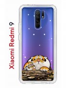 Чехол-накладка Xiaomi Redmi 9 (588934) Kruche PRINT тигр первый снег