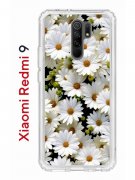 Чехол-накладка Xiaomi Redmi 9 Kruche Print Ромашки