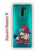Чехол-накладка Xiaomi Redmi 9 (588934) Kruche PRINT FNF Boyfrend