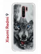 Чехол-накладка Xiaomi Redmi 9 Kruche Print Волк