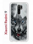 Чехол-накладка Xiaomi Redmi 9 Kruche Print Волк