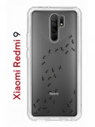 Чехол-накладка Xiaomi Redmi 9 Kruche Print Муравьи
