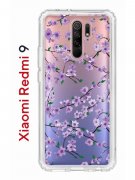 Чехол-накладка Xiaomi Redmi 9 Kruche Print Сакура