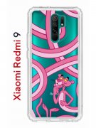 Чехол-накладка Xiaomi Redmi 9 (588934) Kruche PRINT Розовая Пантера