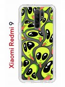 Чехол-накладка Xiaomi Redmi 9 Kruche Print Инопланетянин