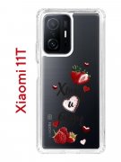 Чехол-накладка Xiaomi 1T/11T Pro Kruche Print Ягодный микс