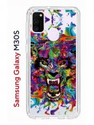 Чехол-накладка Samsung Galaxy M30S/M21 Kruche Print Colored beast