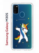 Чехол-накладка Samsung Galaxy M30S/M21 Kruche Print Единорожка