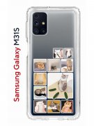 Чехол-накладка Samsung Galaxy M31S Kruche Print Коты-Мемы