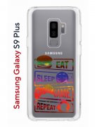 Чехол-накладка Samsung Galaxy S9 Plus Kruche Print Repeat