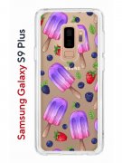Чехол-накладка Samsung Galaxy S9 Plus (591403) Kruche PRINT Ice Cream