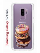 Чехол-накладка Samsung Galaxy S9 Plus Kruche Print Donuts