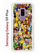 Чехол-накладка Samsung Galaxy S9 Plus Kruche Print Симпсоны