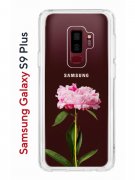 Чехол-накладка Samsung Galaxy S9 Plus Kruche Print Пион