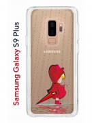 Чехол-накладка Samsung Galaxy S9 Plus Kruche Print Девочка с зонтом